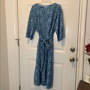 Zara embroidered midi dress.